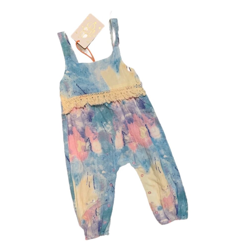 NWT EGG Pastel Watercolor Gracie Romper 6 Months